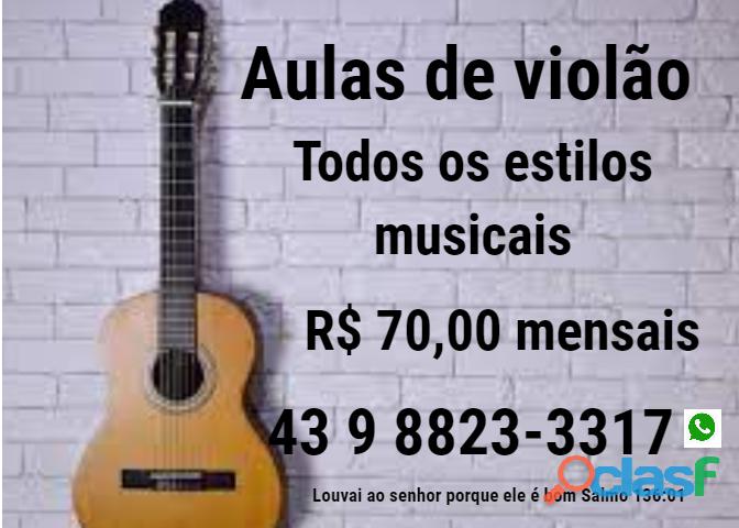 Aulas de teclado e violão em Arapongas