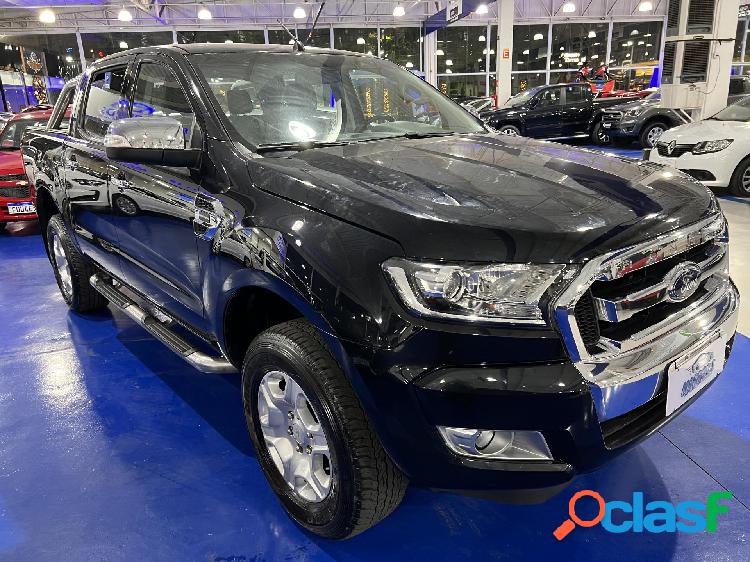 FORD RANGER XLT 2.5 16V 4X2 CD FLEX PRETO 2017 2.5 FLEX