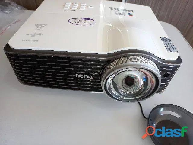 Projetor telão BENQ data show entrada rede hdmi rgg vhs