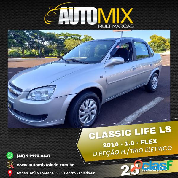 CHEVROLET CLASSIC LIFELS 1.0 VHC FLEXP. 4P PRATA 2014 1.0