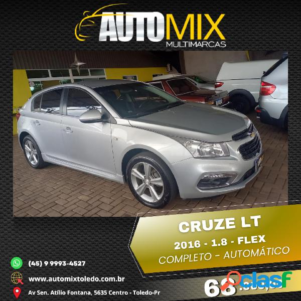 CHEVROLET CRUZE LT 1.8 16V FLEXPOWER 4P AUT. PRATA 2016 1.8