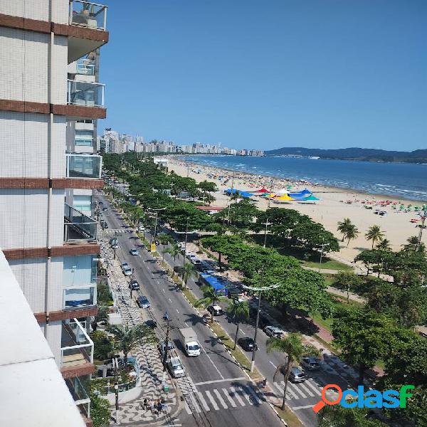 APARTAMENTO COM SACADA VISTA MAR SANTOS PARA LOCAÇAO