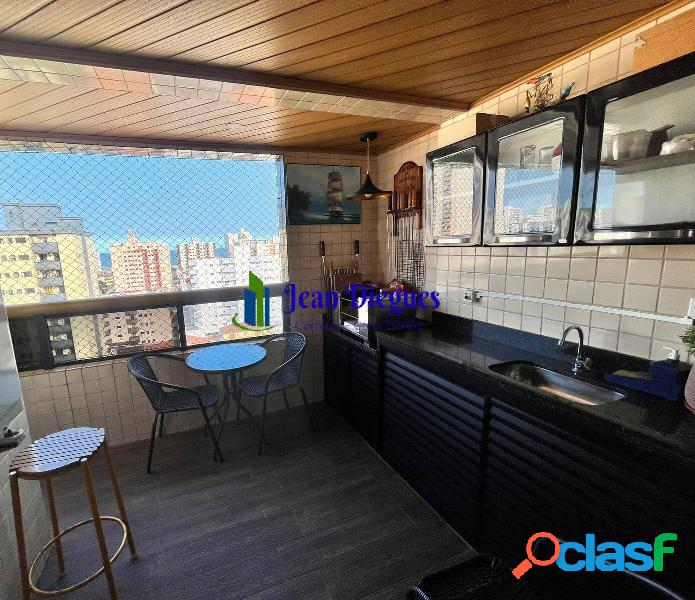 Apartamento, 2 Quartos, Sacada Gourmet - Guilhermina - Praia