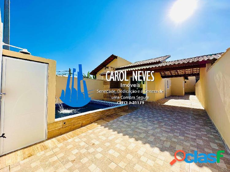 CASA NOVA 2 DORMITÓRIOS SUÍTE LADO PRAIA FINANCIAMENTO