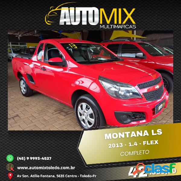 CHEVROLET MONTANA LS 1.4 ECONOFLEX 8V 2P VERMELHO 2013 1.4