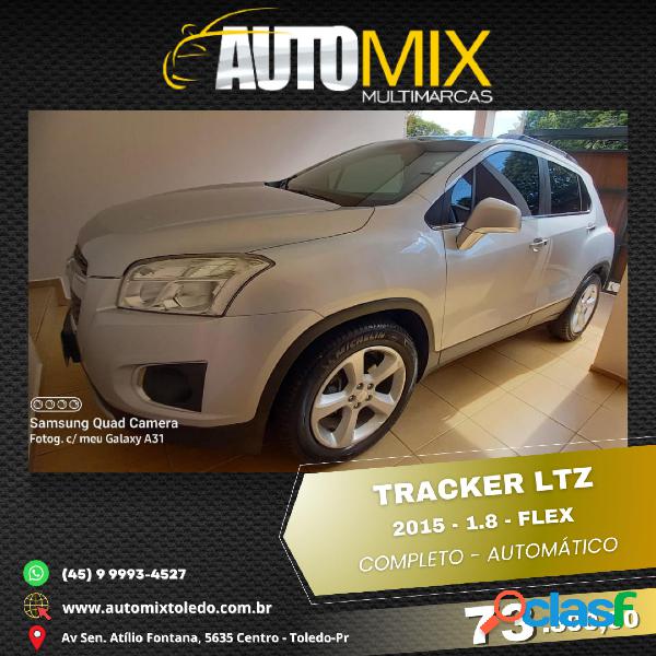 CHEVROLET TRACKER LTZ 1.8 16V FLEX 4X2 AUT. PRATA 2015 1.8