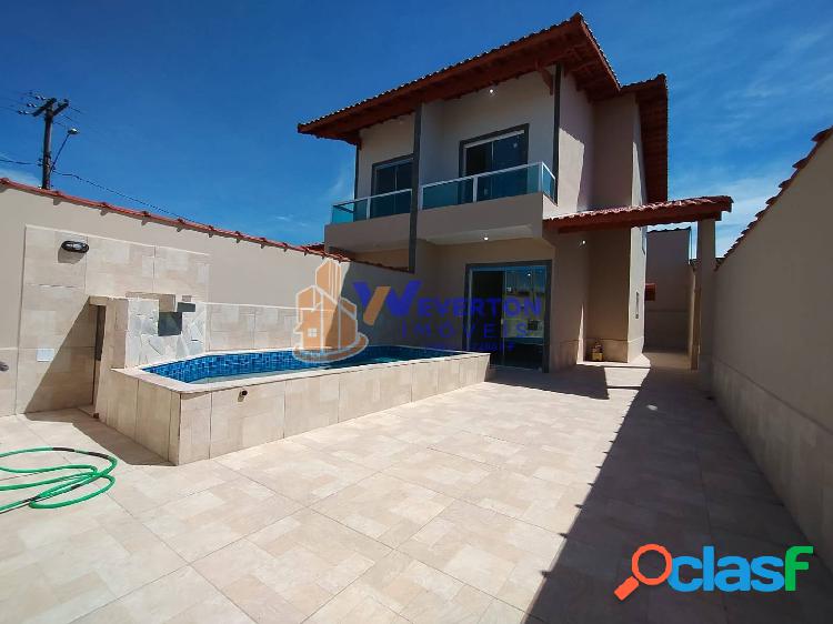 Casa 2 dorm.(1 suíte) com piscina R$ 349.900,00 em