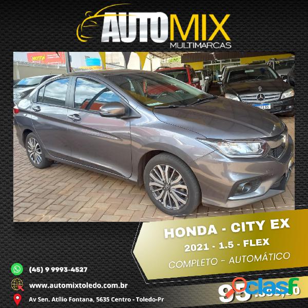 HONDA CITY SEDAN EX 1.5 FLEX 16V 4P AUT. CINZA 2021 1.5 FLEX