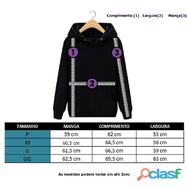 Moletom Canguru Unissex Algodão Atacado Promoção Preto