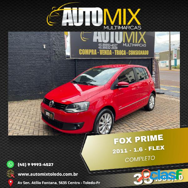 VOLKSWAGEN FOX PRIMEHGHI. IMOTION 1.6 T.FLEX 8V 5P VERMELHO