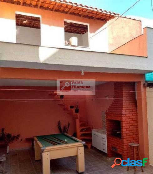 Sobrado 178m² Vila Alzira 3 Suítes 4 Vagas