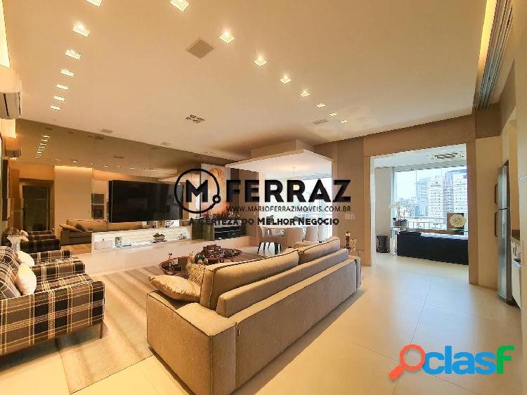 Apartamento 144 m² com reforma moderna e lazer completo,