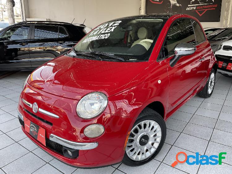 FIAT 500 LOUNGE AIR 1.4 1.4 FLEX 16V AUT. VERMELHO 2012 1.4