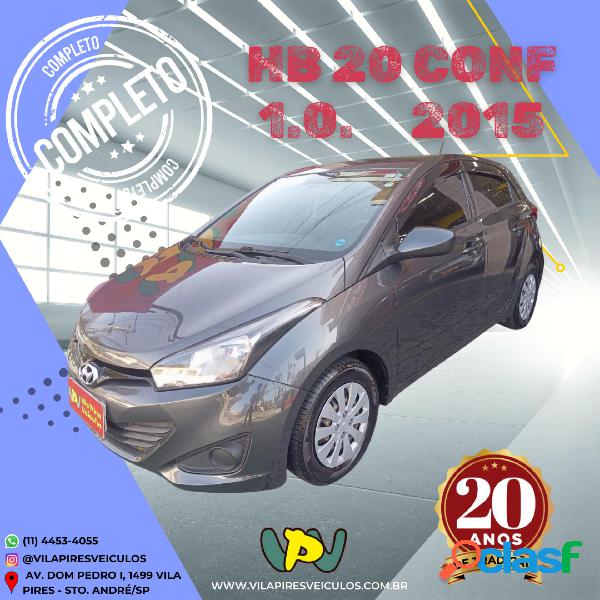 HYUNDAI HB20 COMF.C.PLUSC.STYLE 1.0 FLEX 12V CINZA 2015 1.0