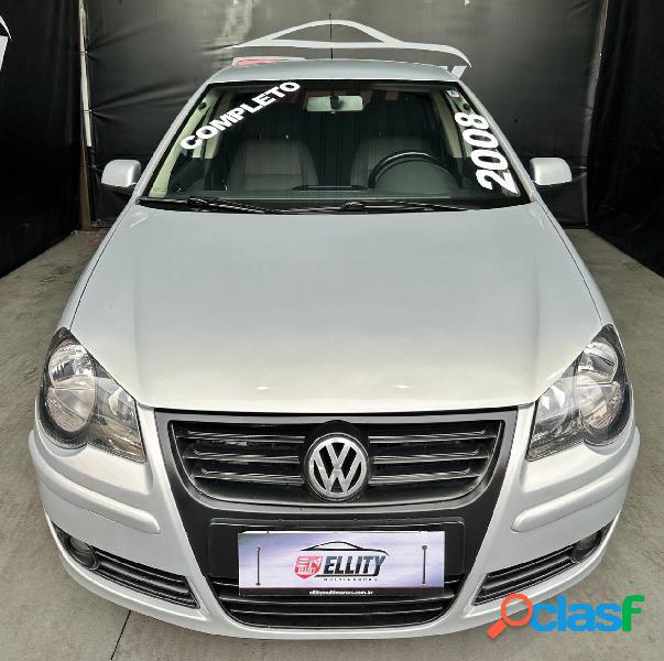 VOLKSWAGEN POLO SEDAN 1.6 MI TOTAL FLEX 8V 4P PRATA 2008 1.6