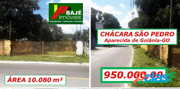 ÁREA 10.080 m² LADO EIXO NORTE SUL 5 MIN BR 153 CHÁCARA S