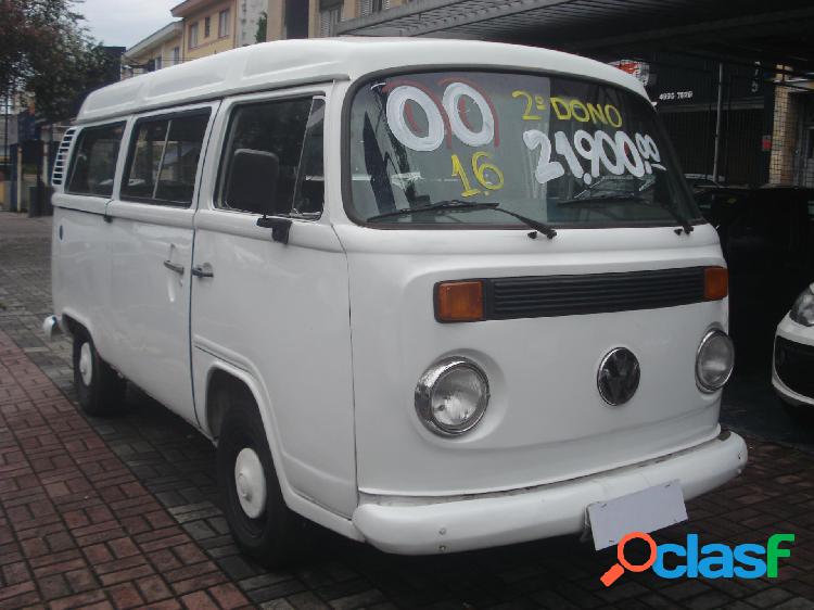 VOLKSWAGEN KOMBI STANDARD LUXO SERIE PRATA BRANCO 2000 1.6