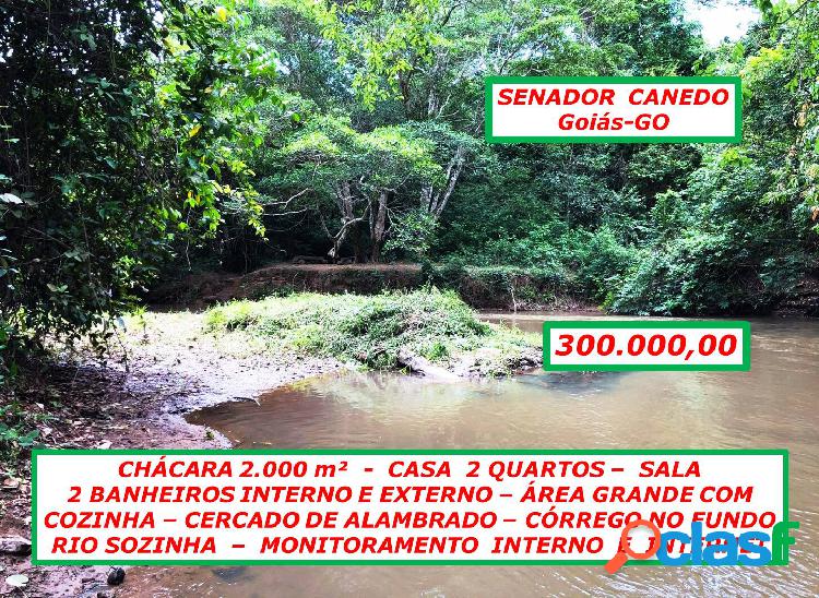 CHÁCARA SENADOR CANEDO/G0 2.000 m² R$300,000,00