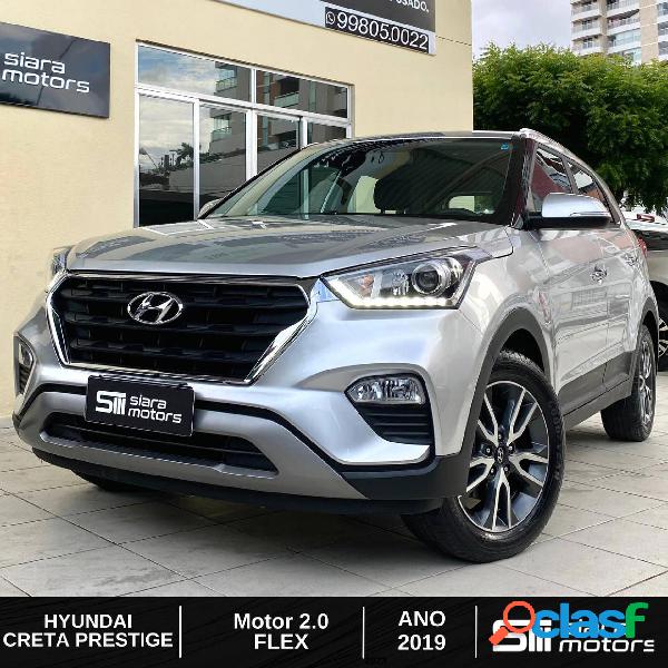 HYUNDAI CRETA PRESTIGE 2.0 16V FLEX AUT. PRATA 2019 2.0 FLEX