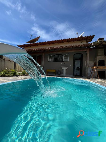 Casa com 2 quartos, piscina e área gourmet em Araruama