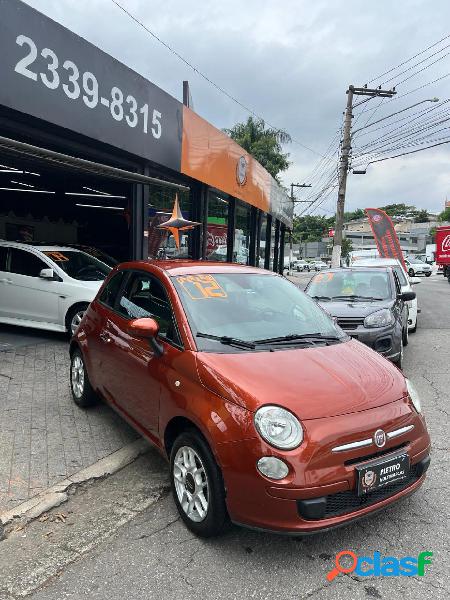 FIAT 500 CULT 1.4 FLEX 8V EVO DUALOGIC LARANJA 2012 1.4 FLEX