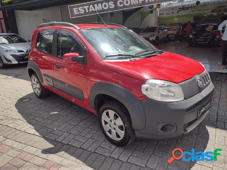 FIAT UNO WAY 1.0 EVO FIRE FLEX 8V 5P VERMELHO 2012 1.0 FLEX