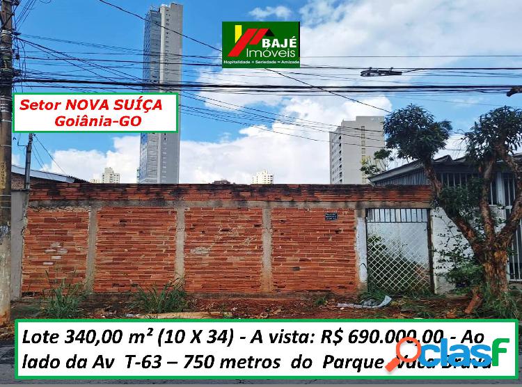 LOTE COMERCIAL EXCELENTE LOCALIZAÇÃO SETOR NOVA SUÍÇA