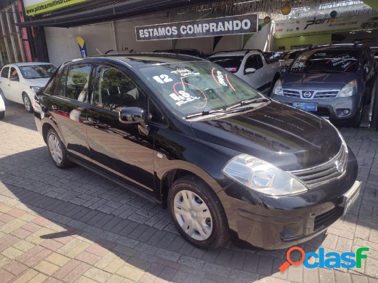 NISSAN TIIDA SEDAN 1.8 16V FLEX FUEL 4P PRETO 2012 1.8 FLEX