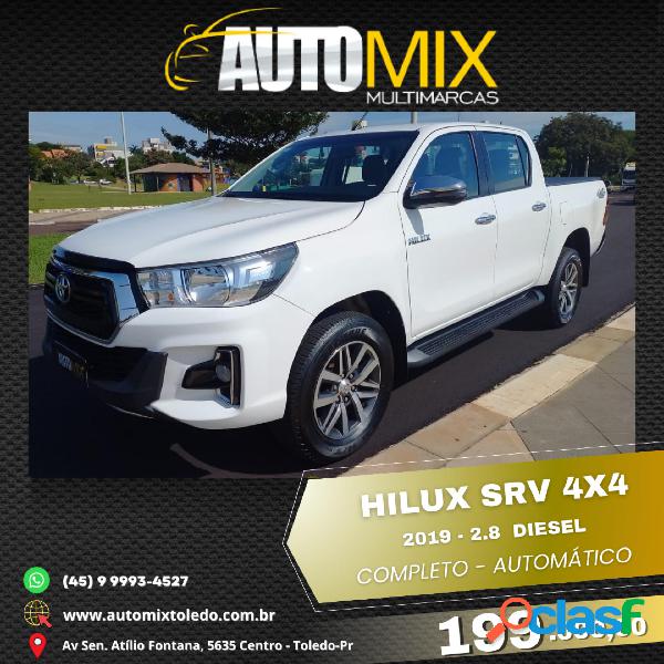 TOYOTA HILUX CD SRV 4X4 2.8 TDI DIESEL AUT. BRANCO 2019 2.8