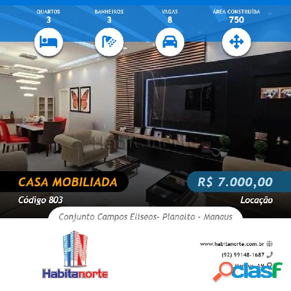 CONJUNTO CAMPOS ELÍSEOS, ALUGUEL DE CASA 100% MOBILIADA