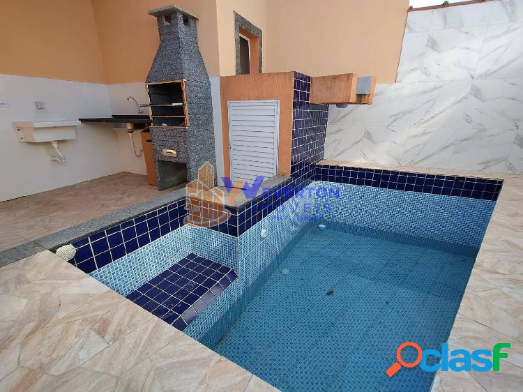 Casa 2 dorm.(1 suíte) com piscina LADO PRAIA R$ 279.000,00