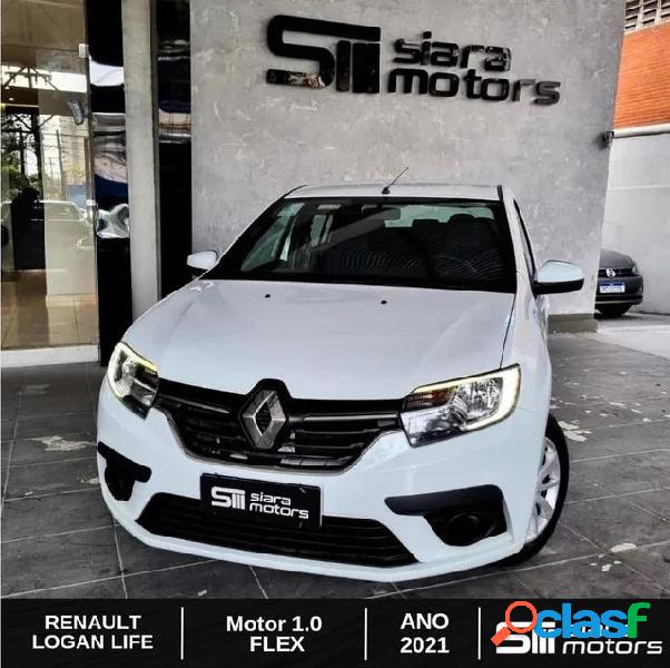 RENAULT LOGAN LIFE FLEX 1.0 12V 4P MEC. BRANCO 2021 1.0 FLEX