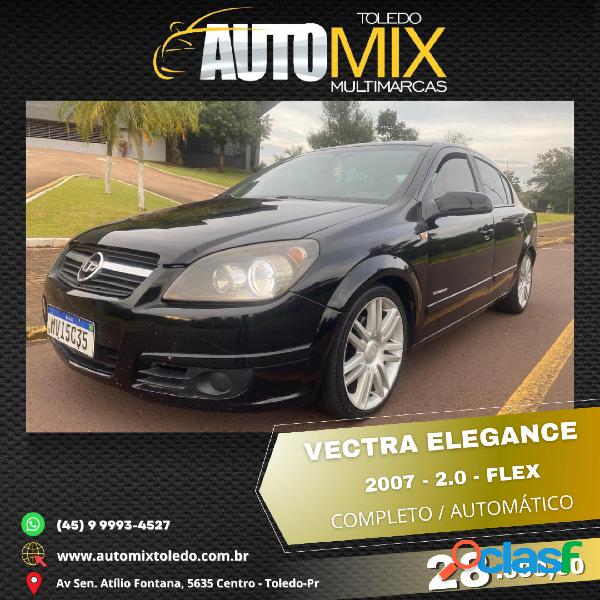 CHEVROLET VECTRA ELEGAN. 2.0 MPFI 8V FLEXPOWER AUT PRETO