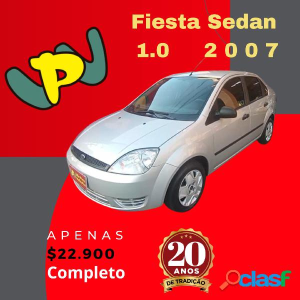 FORD FIESTA SEDAN 1.0 8V FLEX 4P PRATA 2007 1.0 FLEX