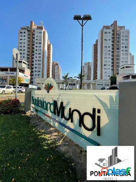 Mundi Resort Residencial, 96m2, semi mobiliado, aleixo