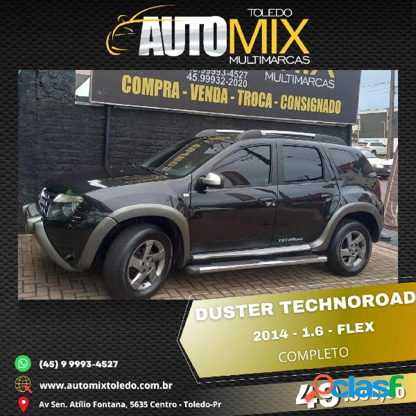 RENAULT DUSTER TECHROAD 1.6 HI-FLEX 16V MEC. PRETO 2014 1.6