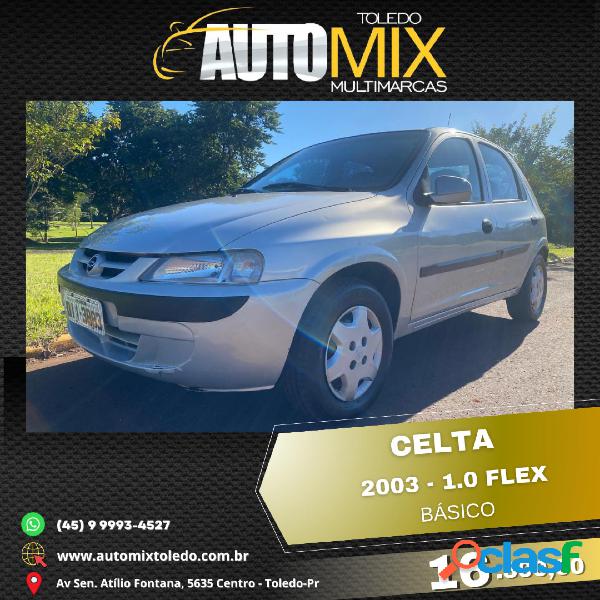 CHEVROLET CELTA 1.0 SUPER 1.0 MPFI VHC 8V 5P PRATA 2003 1.0