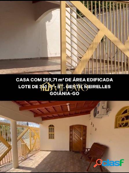 Casa a venda sozinha no lote Gentil Meirelles - GOIÂNA/GO