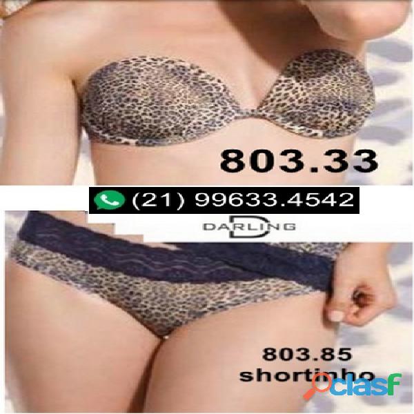 Conjunto : 803.33 bustie decotado e 803.85 shortinho com