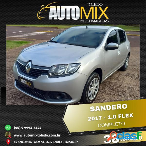 RENAULT SANDERO EXPRESSION FLEX 1.0 12V 5P PRATA 2017 1.0