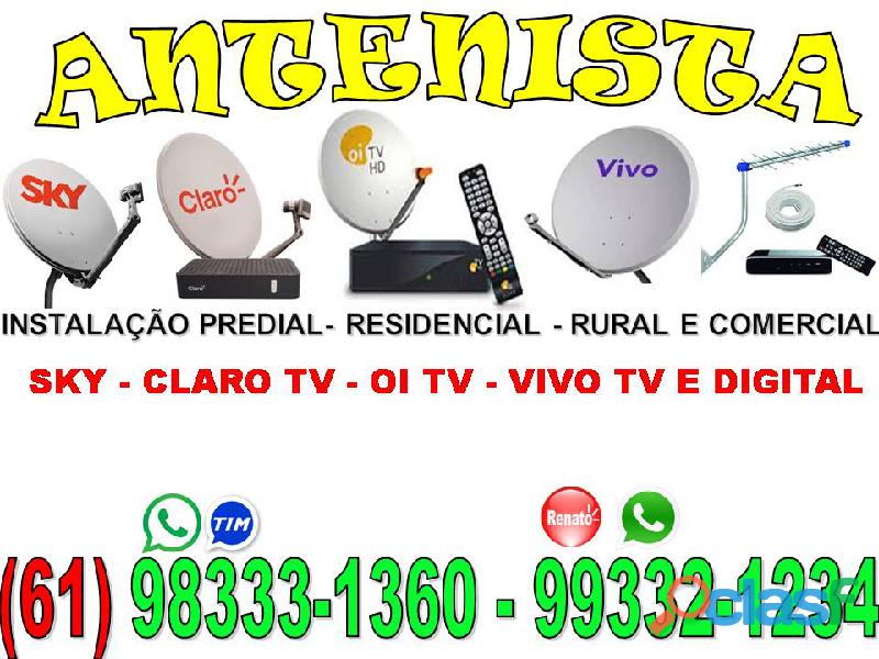 Antenista Brasilia df Sky Parabólica 5G Claro Tv Oi Tv –