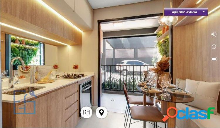 Apartamento com 2 quartos, 37,83m², à venda em São Paulo,
