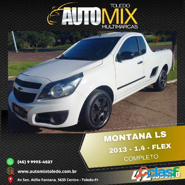 CHEVROLET MONTANA LS 1.4 ECONOFLEX 8V 2P BRANCO 2013 1.4