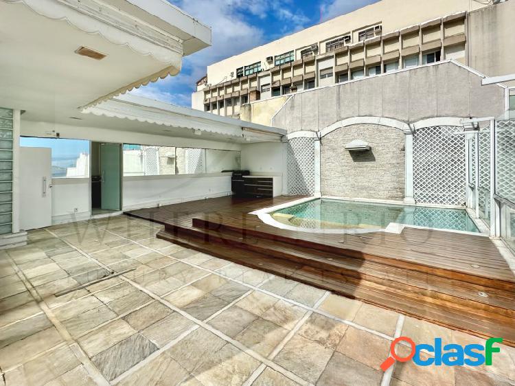 Cobertura triplex com vista mar em Ipanema à venda