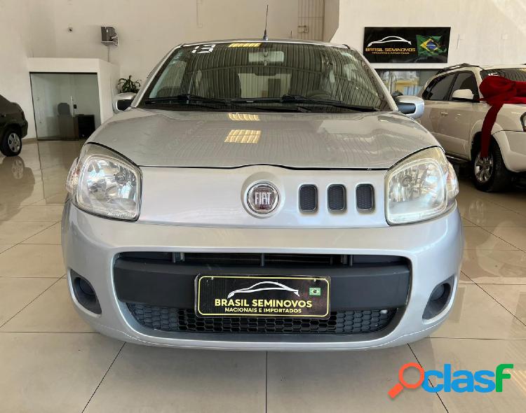 FIAT UNO VIVACE 1.0 EVO FIRE FLEX 8V 3P PRATA 2013 1.0 FLEX