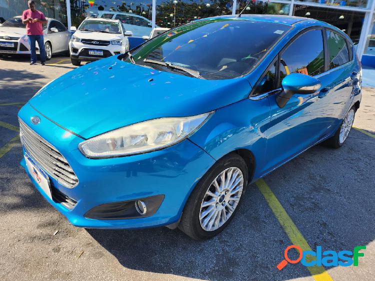 FORD FIESTA TIT.TIT.PLUS 1.6 16V FLEX AUT. AZUL 2014 1.6