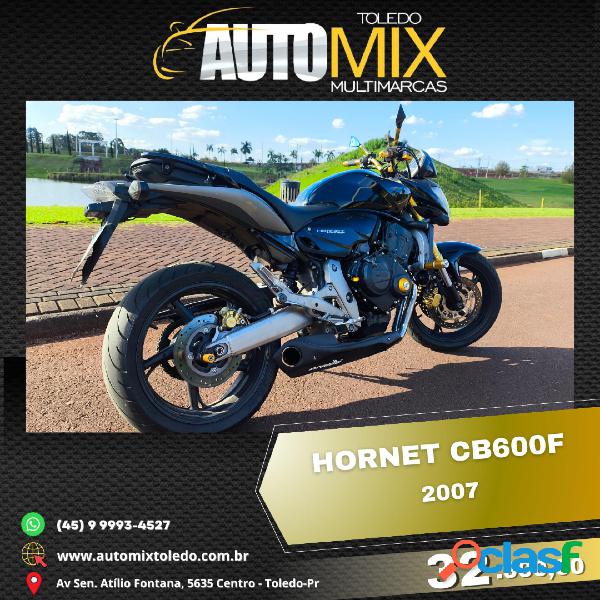 HONDA CB 600F HORNET PRETO 2007 600 GASOLINA