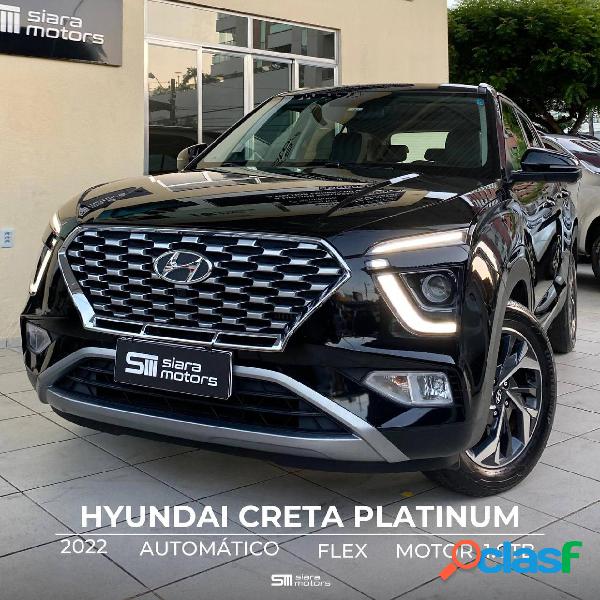 HYUNDAI CRETA PLATINUM 1.0 TB 12V FLEX AUT. PRETO 2022 1.0
