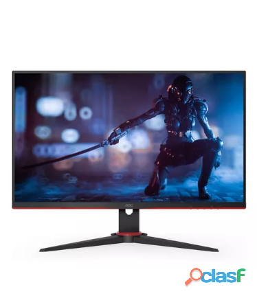 Monitor gamer AOC 24G2SE LCD TFT 23.8" preto e vermelho