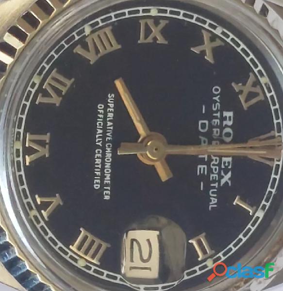 Relógio marca Rolex modelo osyter todo em aço aro ouro